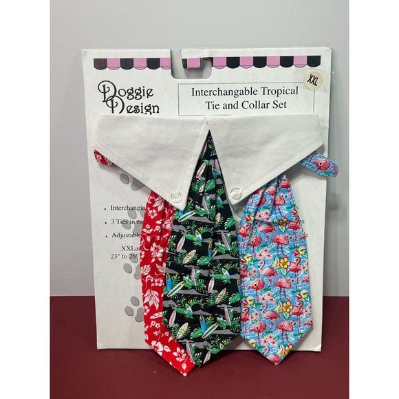 Doggie Design - Pets Interchangeable Springtime Holiday Tie And Collar Set - Picture 3 of 5